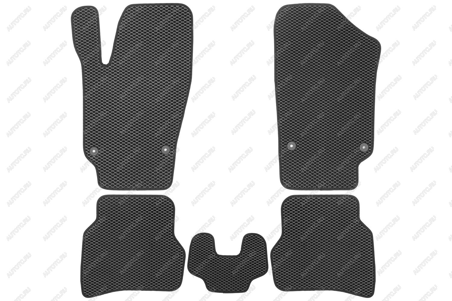 3 079 р. Коврики в салон EVA подходят для подходят для VOLKSWAGEN Polo V, Vr,  2009-2020 (черная окантовка), 5шт.  Фольксваген Поло Klever eva.b.0505102822110k  с доставкой в г. Керчь