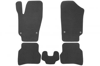 3 079 р. Коврики в салон EVA подходят для подходят для VOLKSWAGEN Polo V, Vr,  2009-2020 (черная окантовка), 5шт.  Фольксваген Поло Klever eva.b.0505102822110k  с доставкой в г. Керчь. Увеличить фотографию 2