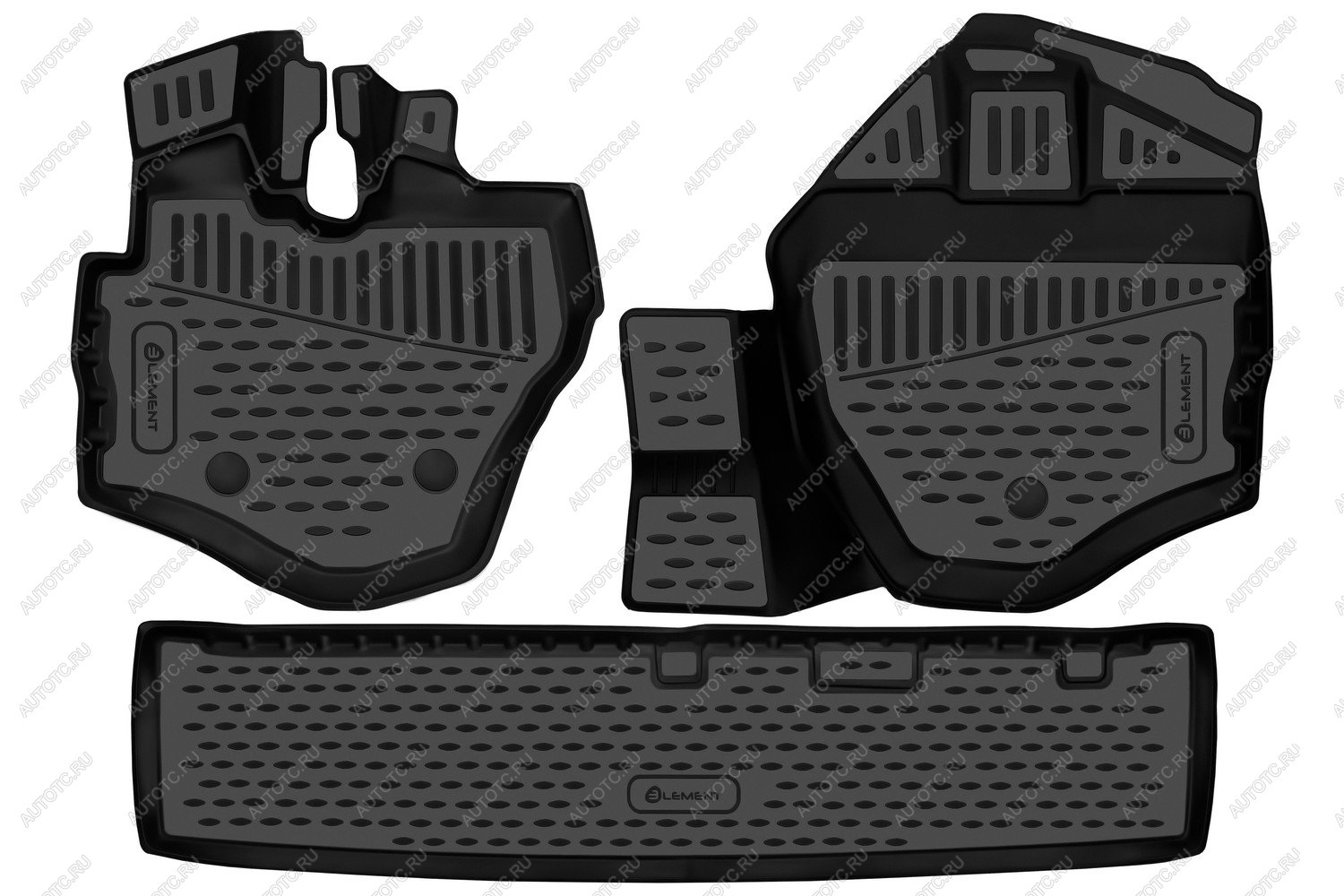 2 499 р. Коврики 3D в салон подходят для KIA Bongo 2022-, 3шт. (полиуретан)  Киа Бонго Element element3dan0401210k  с доставкой в г. Керчь
