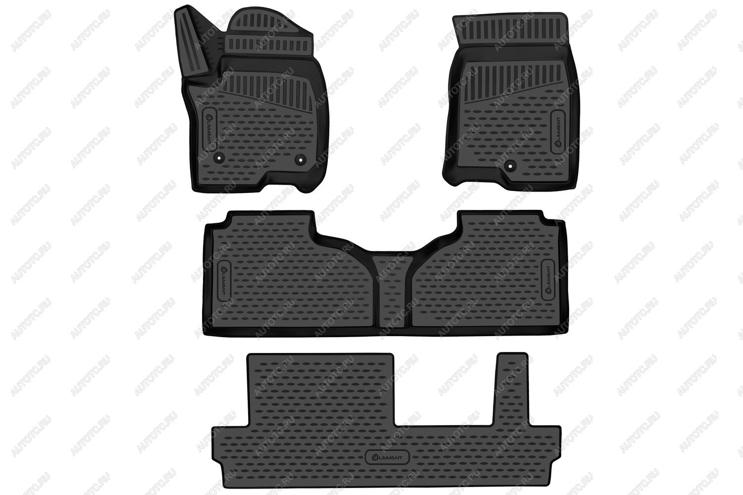 4 849 р. Коврики 3D в салон подходят для CHEVROLET Tahoe (V), 2020-, внед., цельное сид. 2 ряда, 4 шт  Шевроле Тахо Element element3dan0025210k  с доставкой в г. Керчь