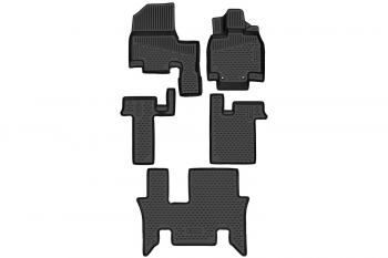 4 199 р. Коврики 3D в салон подходят для HONDA Stepwgn (V(RP1)-VI(RP6)) 2017-, П.Р, 8 мест, минивэн, гибрид, 5шт. (полиуретан)  Хонда  Хонда Степвгн Element element3dan0436210k  с доставкой в г. Керчь. Увеличить фотографию 1