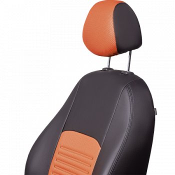 7 399 р. Комплект чехлов для сидений (РЗС 60/40, 3Г Илана+Орегон) ТУРИН Lord Autofashion  Chery Tiggo 3x (2017-2020) дорестайлинг (черный, вставка коричневая, строчка коричневая)  с доставкой в г. Керчь. Увеличить фотографию 2