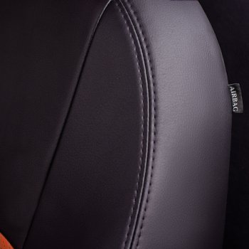 7 399 р. Комплект чехлов для сидений (РЗС 60/40, 3Г Илана+Орегон) ТУРИН Lord Autofashion  Chery Tiggo 3x (2017-2020) дорестайлинг (черный, вставка коричневая, строчка коричневая)  с доставкой в г. Керчь. Увеличить фотографию 3