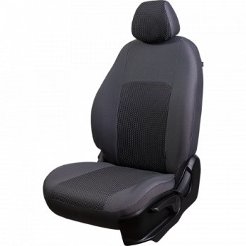 5 949 р. Комплект чехлов сидений (ДУБЛИН Жаккард)  Chevrolet Aveo T250 седан рестайлинг (2006-2011) (Серый)  с доставкой в г. Керчь. Увеличить фотографию 2