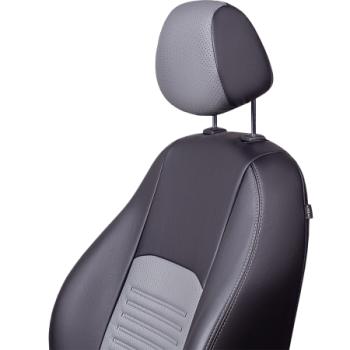 6 799 р. Комплект чехлов для сидений (РЗС 60/40 3Г Илана+Орегон) ТУРИН СТ Lord Autofashion  Geely GC6 (2014-2017) (черный, вставка серая, строчка серая)  с доставкой в г. Керчь. Увеличить фотографию 4