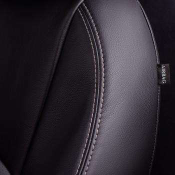 6 799 р. Комплект чехлов для сидений (РЗС 60/40 3Г Илана+Орегон) ТУРИН СТ Lord Autofashion  Geely GC6 (2014-2017) (черный, вставка серая, строчка серая)  с доставкой в г. Керчь. Увеличить фотографию 6