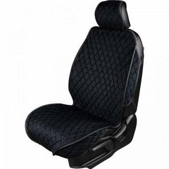 2 799 р. Накидка на сиденье (2 места Хами) ФЕНИКС ст РОМБ Lord Autofashion   (черный, строчка синяя)  с доставкой в г. Керчь. Увеличить фотографию 3