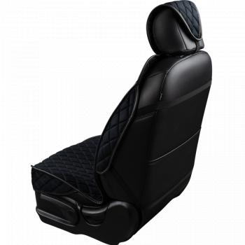 2 799 р. Накидка на сиденье (2 места Хами) ФЕНИКС ст РОМБ Lord Autofashion   (черный, строчка синяя)  с доставкой в г. Керчь. Увеличить фотографию 6