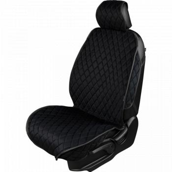 2 799 р. Накидка на сиденье (2 места Хами) ФЕНИКС ст РОМБ Lord Autofashion   (черный, строчка черная)  с доставкой в г. Керчь. Увеличить фотографию 2