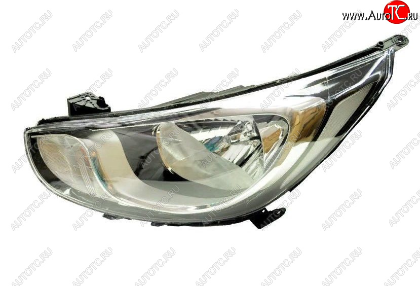 6 749 р. Левая фара (с электро-корректором, 8 контактов) GAMMA  Hyundai Solaris  RBr (2010-2014) седан дорестайлинг, хэтчбэк дорестайлинг  с доставкой в г. Керчь