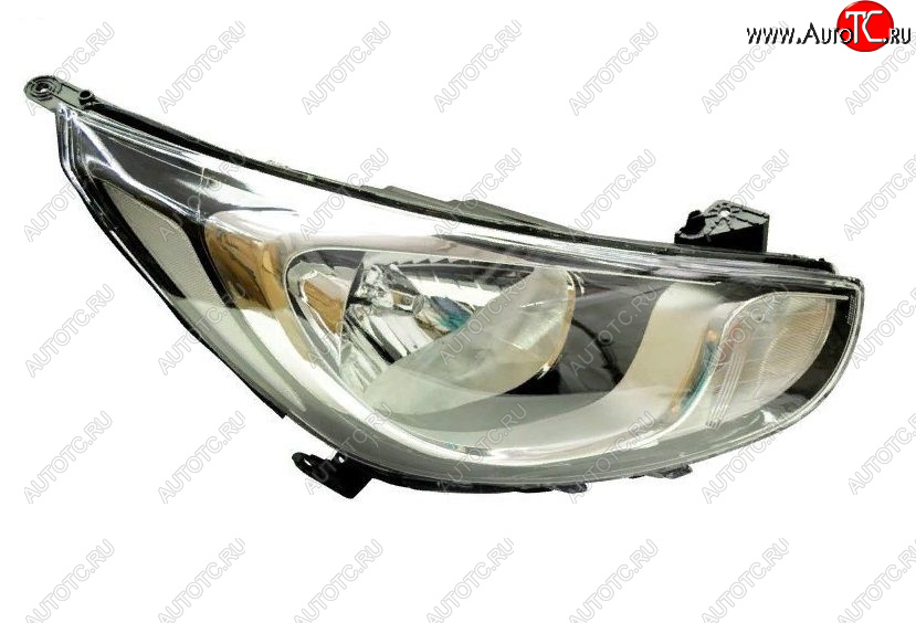 6 749 р. Правая фара (с электро-корректором, 8 контактов) GAMMA  Hyundai Solaris  RBr (2010-2014) седан дорестайлинг, хэтчбэк дорестайлинг  с доставкой в г. Керчь