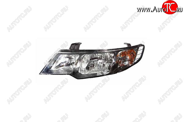 4 199 р. Левая фара (с механическим корректором) GAMMA KIA Cerato 2 TD седан (2008-2013)  с доставкой в г. Керчь