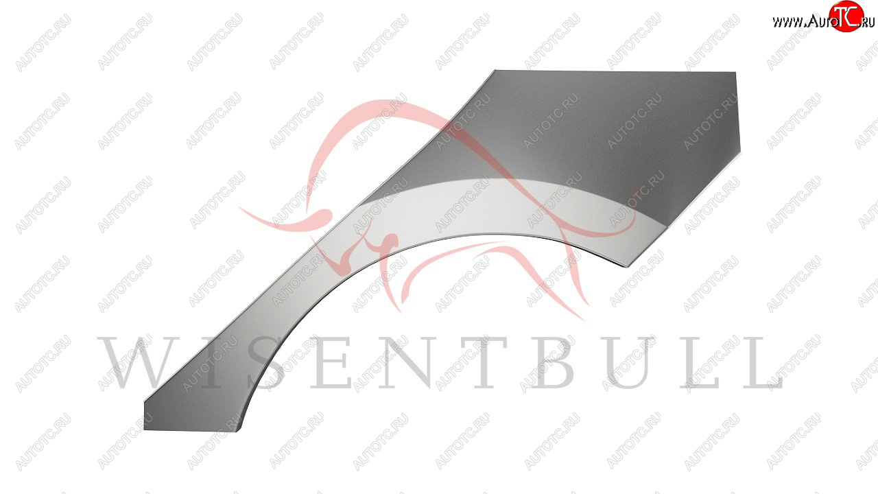 2 189 р. Левая задняя ремонтная арка (внешняя) Wisentbull  Renault Clio ( KH98,  BH98) (2012-2020) дорестайлинг универсал, дорестайлинг, хэтчбэк 5 дв., рестайлинг универсал, рестайлинг, хэтчбэк 5 дв.  с доставкой в г. Керчь