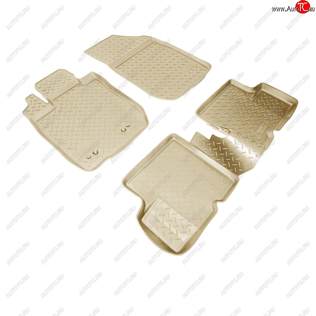 2 899 р. Коврики салонные Norplast  Nissan Terrano  D10 (2013-2016), Renault Duster  HS (2010-2015) (бежевый)  с доставкой в г. Керчь