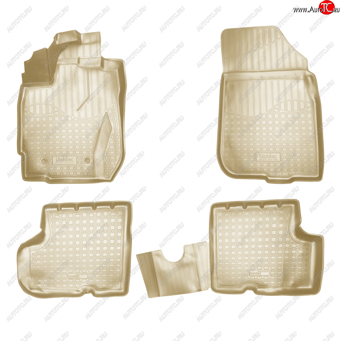 3 199 р. Коврики салонные 3D Norplast  Nissan Terrano  D10 (2016-2022), Renault Duster  HS (2015-2021) (бежевый)  с доставкой в г. Керчь