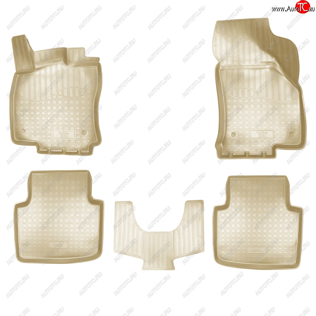 3 399 р. Коврики салонныеI 3D Norplast  Skoda Superb  B8 (3V) (2015-2019) лифтбэк дорестайлинг (бежевый)  с доставкой в г. Керчь