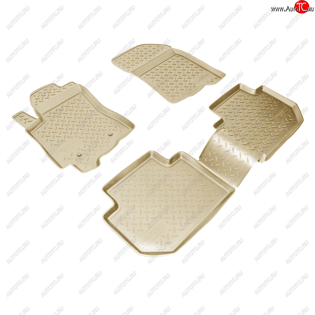 3 299 р. Коврики салонные Norplast  Subaru Tribeca (2005-2007) (бежевый)  с доставкой в г. Керчь