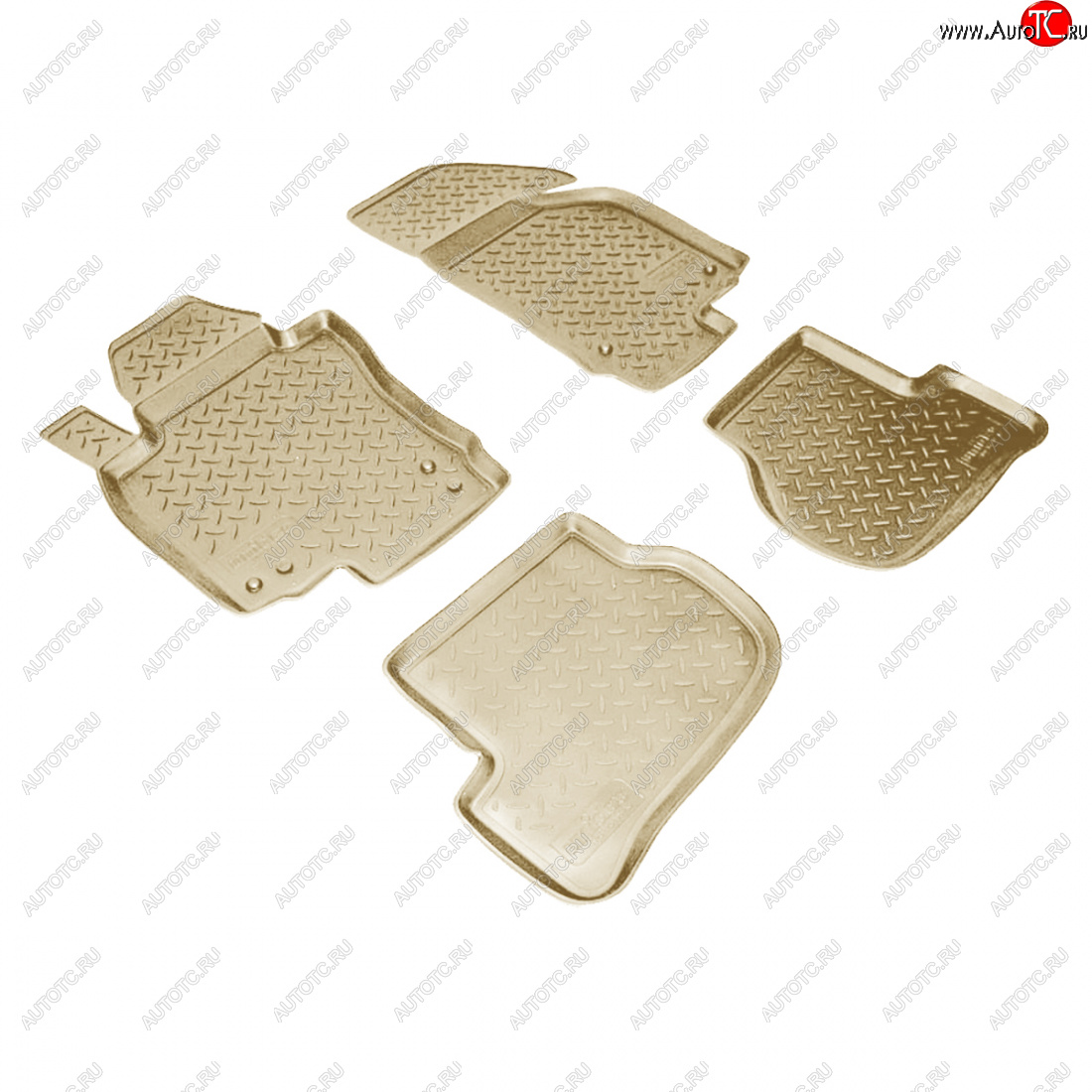 2 759 р. Коврики салонные Norplast  Volkswagen Golf  6 (2008-2014) хэтчбэк 5 дв. (бежевый)  с доставкой в г. Керчь