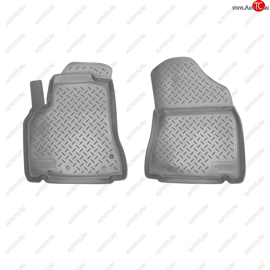 1 839 р. Коврики салонные (пер)  Norplast  CITROEN Berlingo  B9 (2008-2016) дорестайлинг (серый)  с доставкой в г. Керчь