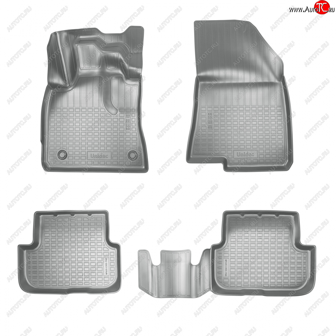 2 899 р. Коврики салонные Norplast  Dacia Sandero  BJ1 - Sandero Stepway  BJ1 (серый)  с доставкой в г. Керчь