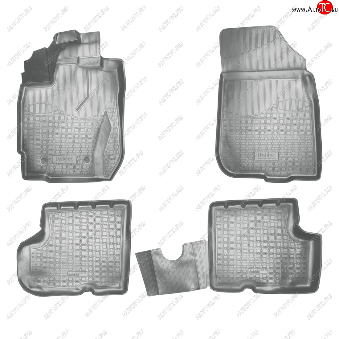 3 199 р. Коврики салонные 3D Norplast  Nissan Terrano  D10 (2016-2022), Renault Duster  HS (2015-2021) (серый)  с доставкой в г. Керчь