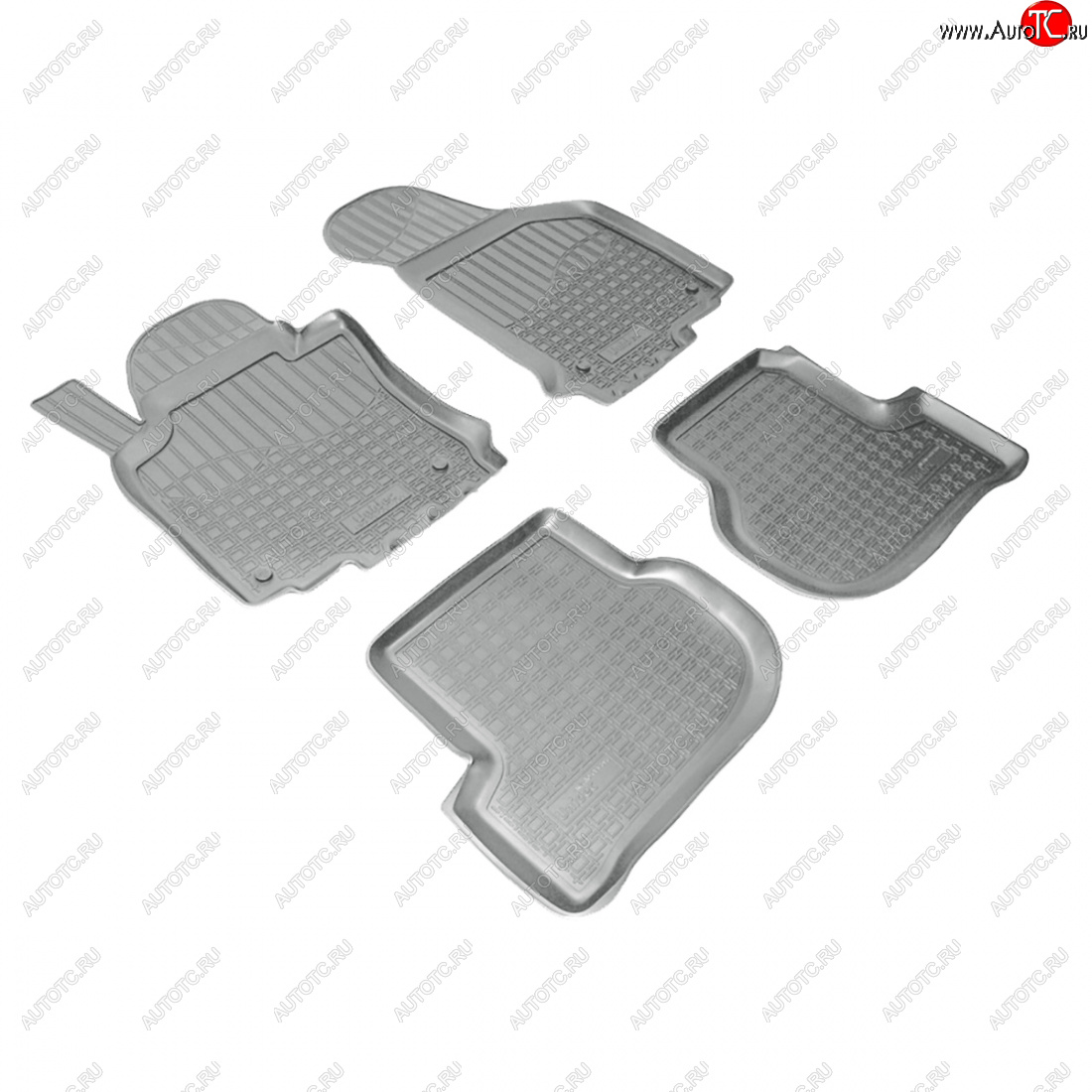 2 759 р. Коврики салонные Norplast  Skoda Octavia  A5 (2004-2013) дорестайлинг лифтбэк, дорестайлинг универсал, лифтбэк рестайлинг, рестайлинг универсал (серый)  с доставкой в г. Керчь