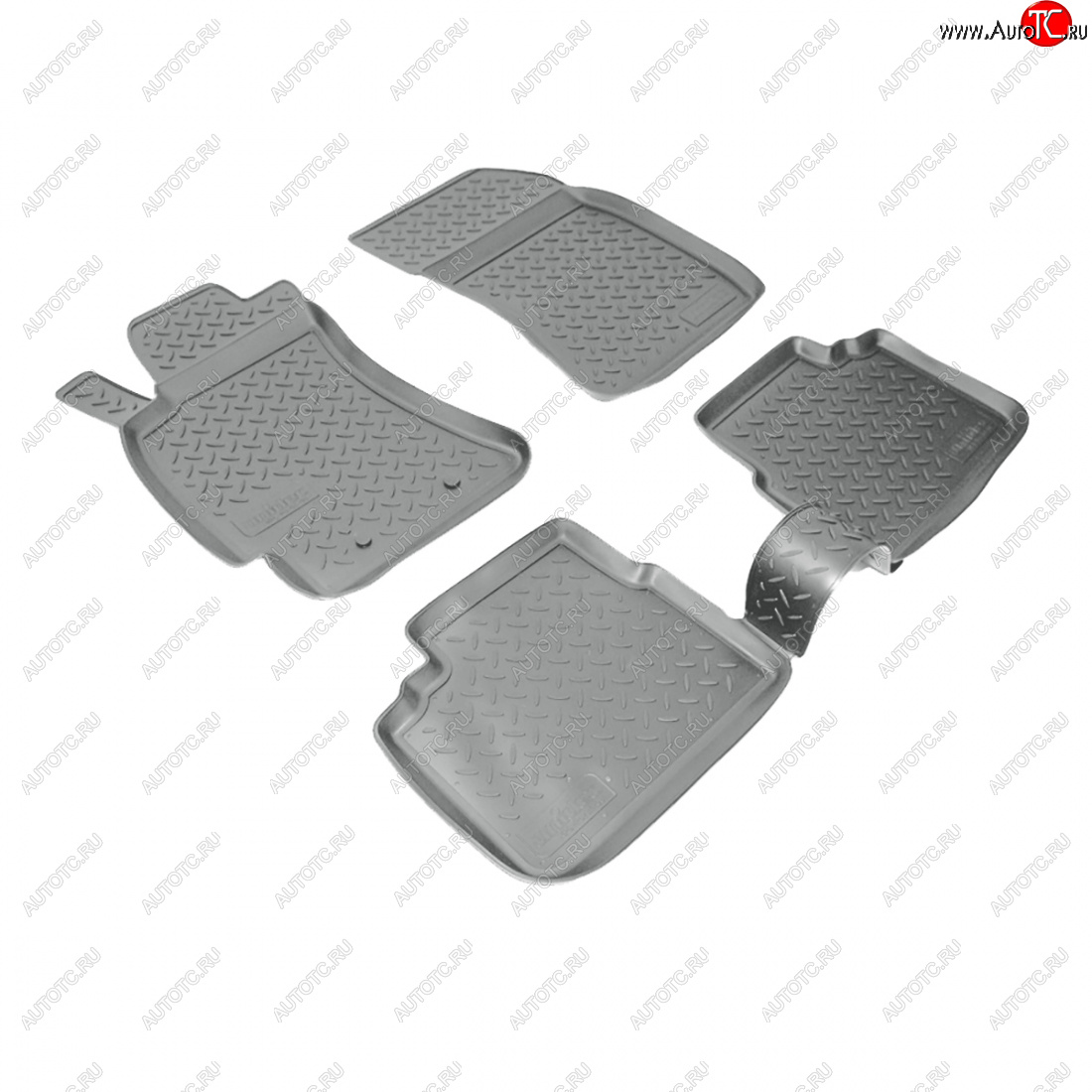 3 299 р. Коврики салонные Norplast  Subaru Forester  SH (2008-2013) (серый)  с доставкой в г. Керчь