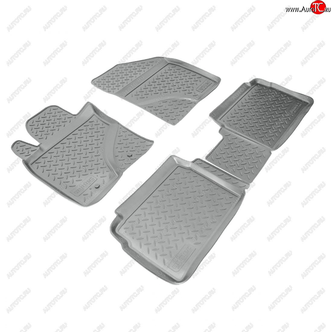 3 199 р. Коврики салонные Norplast  Toyota Avensis  T270 седан (2008-2011) дорестайлинг (серый)  с доставкой в г. Керчь