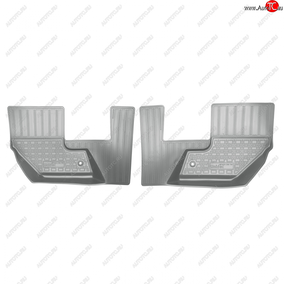 1 339 р. Коврики салонные (3 ряд) Norplast  Volvo XC90  L (2015-2019) дорестайлинг (серый 3 ряд)  с доставкой в г. Керчь