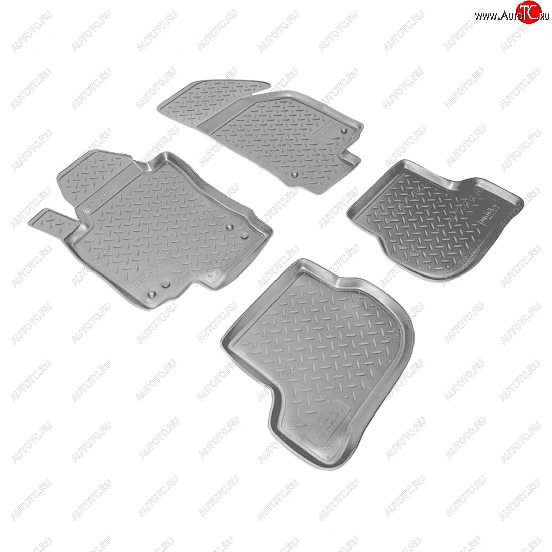2 759 р. Коврики салонные Norplast  Volkswagen Golf  5 (2003-2009) универсал, хэтчбэк (серый)  с доставкой в г. Керчь