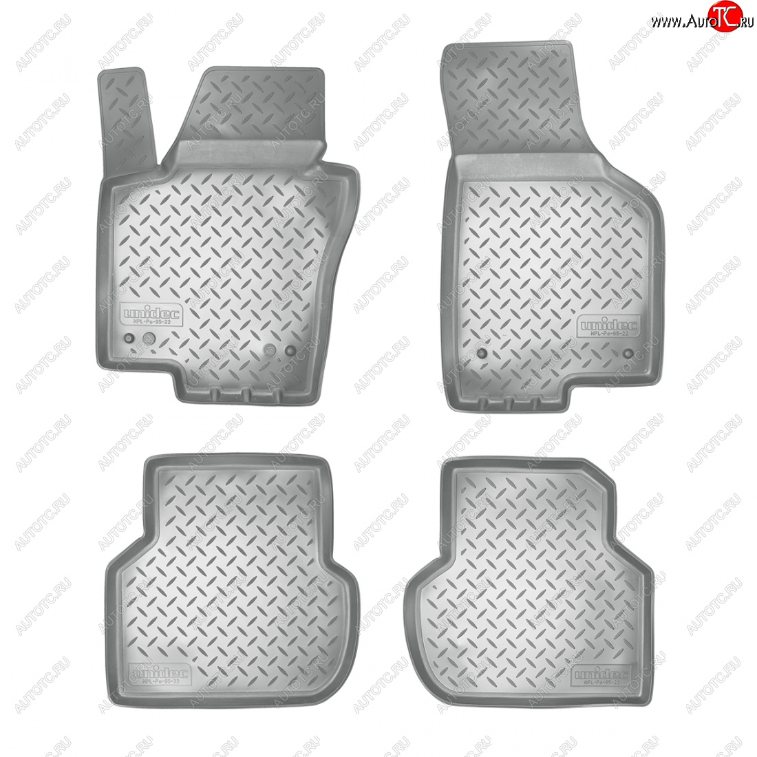 2 759 р. Коврики салонные Norplast  Volkswagen Jetta  A6 (2011-2015) седан дорестайлинг (серый)  с доставкой в г. Керчь