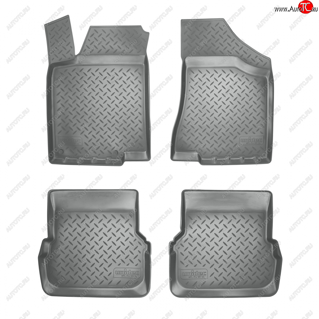 2 759 р. Коврики салонные Norplast  Volkswagen Passat ( B3,  B4) (1988-1996) седан, универсал (серый)  с доставкой в г. Керчь