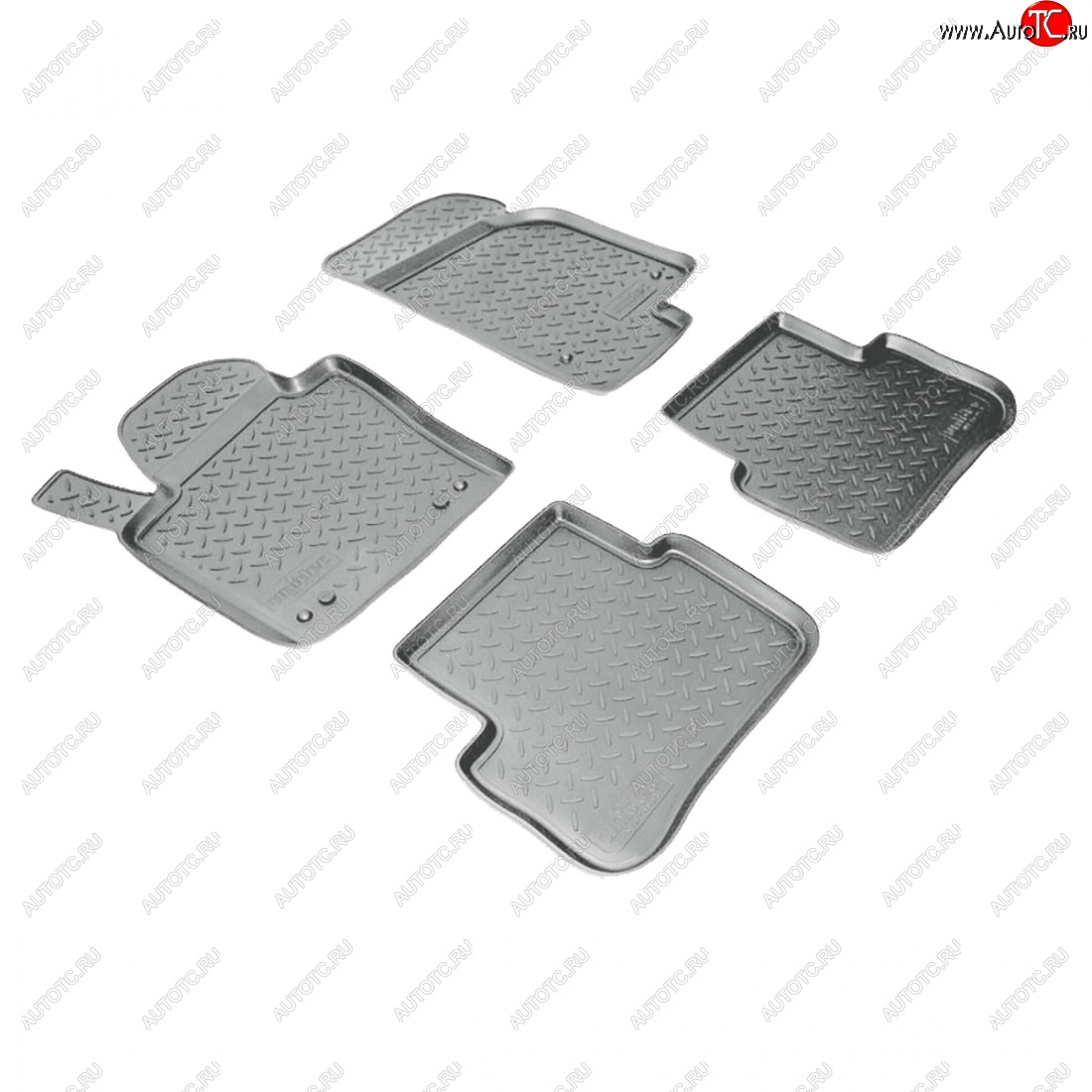 2 759 р. Коврики салонные Norplast  Volkswagen Passat CC  дорестайлинг (2008-2012) (серый)  с доставкой в г. Керчь