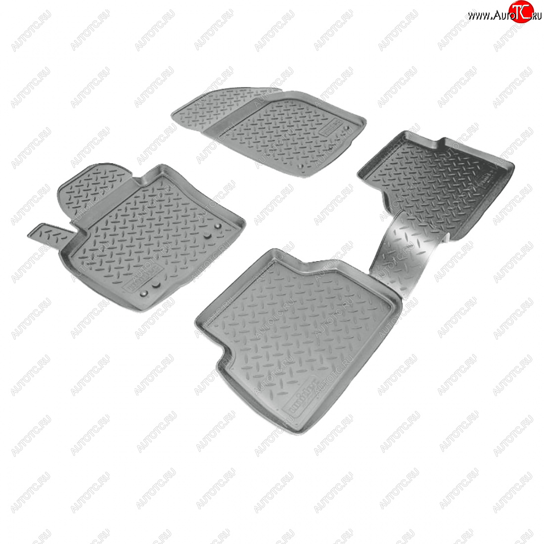 2 999 р. Коврики салонные Norplast  Volkswagen Tiguan  NF (2006-2011) дорестайлинг (серый)  с доставкой в г. Керчь