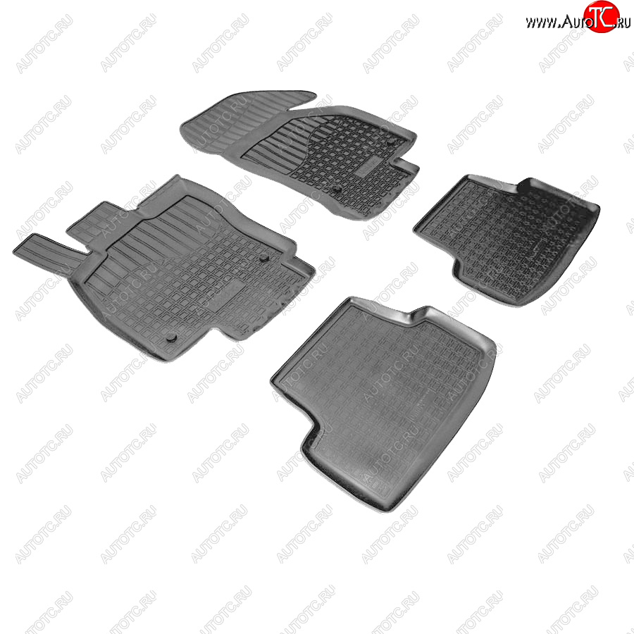 2 139 р. Коврики салонные 3D Norplast  Volkswagen Golf  8 (2019-2025) хэтчбэк 5 дв. (черный)  с доставкой в г. Керчь