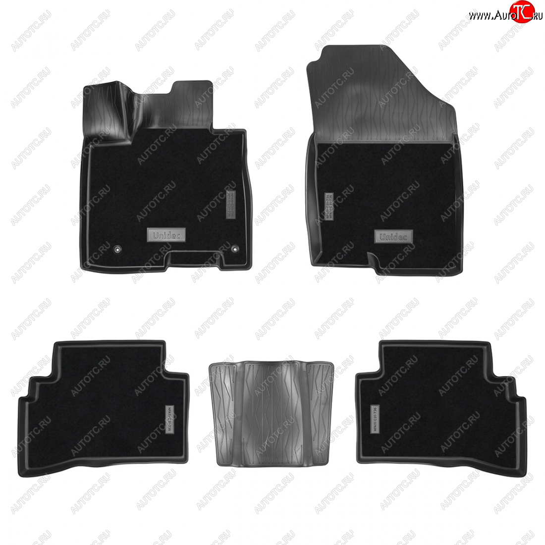 3 799 р. Коврики салонные комбинированные 3D Norplast  Hyundai Tucson  NX4 (2020-2022) (черный)  с доставкой в г. Керчь
