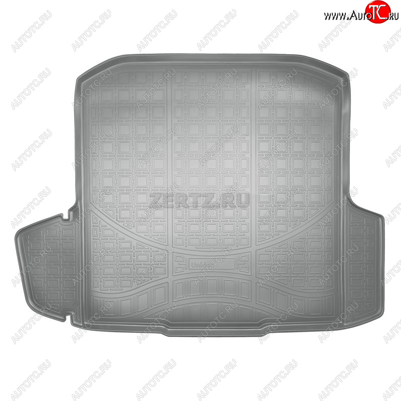 2 389 р. Коврики в багажное отделение Norplast  Skoda Octavia  A7 (2012-2017) дорестайлинг лифтбэк, дорестайлинг универсал (серый)  с доставкой в г. Керчь