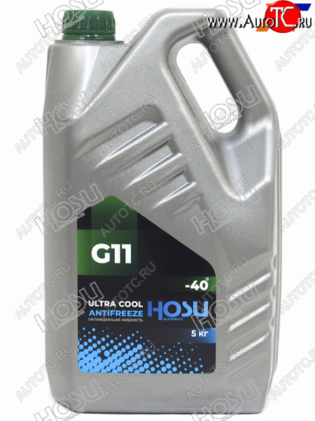 859 р. Антифриз (ULTRA COOL G11 5 кг. -40 C Зелёный) HOSU HSCL0004  с доставкой в г. Керчь