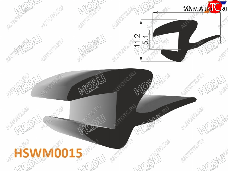 221 р. Молдинг универсальный (тип HYUNDAIKIA) - бухта 30 м.(цена за 1метр) HOSU HSWM0015  с доставкой в г. Керчь