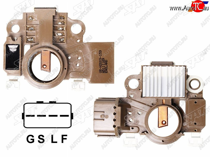 1 099 р. Реле-регулятор напряжения генератора MMC OUTLANDER CW#WASX GA0#LANCER XPAGERO V80906G726G75 SAT ST-1800A087  с доставкой в г. Керчь