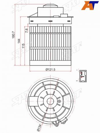 Мотор отопителя салона Nissan Juke 10-20 SAT ST-272261KA0A