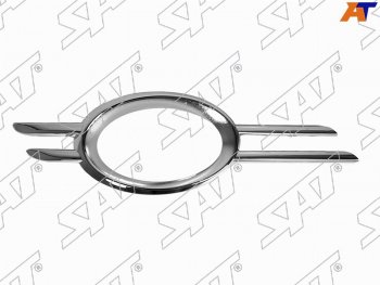 Правый молдинг оправы ПТФ SAT Mercedes-Benz E-Class  W211 (2006-2009) рестайлинг седан (хром)
