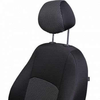 4 949 р. Комплект чехлов для сидений, (РЗС 60/40, 3Г жаккард), ДУБЛИН Lord Autofashion  Chevrolet Aveo ( T200,  T250) (2002-2011) хэтчбек 5 дв, седан, седан рестайлинг (черный, вставка Сеул серая, строчка серая)  с доставкой в г. Керчь. Увеличить фотографию 2