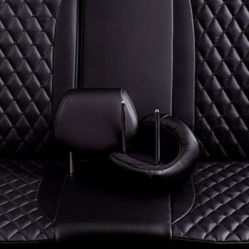 11 899 р. Комплект чехлов для сидений (РЗС 40/60, 2Г экокожа) БАЙРОН Lord Autofashion  Chevrolet Cobalt (2011-2016) седан дорестайлинг (черный, вставка черная, строчка черная)  с доставкой в г. Керчь. Увеличить фотографию 8