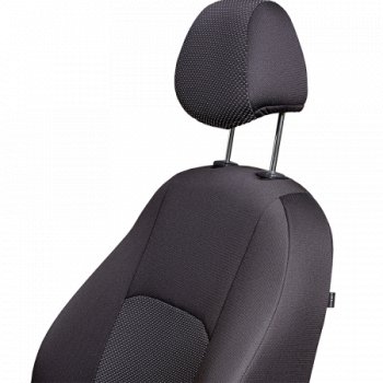 4 949 р. Комплект чехлов для сидений (РЗС 60/40 2П+1Г жаккард) Дублин Lord Autofashion  Chevrolet Cruze  J300 (2009-2015) седан дорестайлинг, седан рестайлинг (черный, вставка Ёж Белая, строчка черная)  с доставкой в г. Керчь. Увеличить фотографию 8