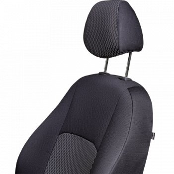 4 949 р. Комплект чехлов для сидений (РЗС 60/40 2П+1Г жаккард) Дублин Lord Autofashion  Chevrolet Cruze  J300 (2009-2015) седан дорестайлинг, седан рестайлинг (черный, вставка прямоугольник черная, строчка черная)  с доставкой в г. Керчь. Увеличить фотографию 3