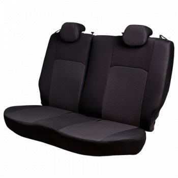 4 649 р. Комплект чехлов для сидений (РЗС 60/40 2П+1Г жаккард) Дублин Lord Autofashion  Chevrolet Cruze  J300 (2009-2015) седан дорестайлинг, седан рестайлинг (черный, вставка Стежок серая, строчка черная)  с доставкой в г. Керчь. Увеличить фотографию 9
