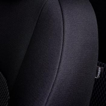 4 949 р. Комплект чехлов для сидений (ЦЗС Жаккард) Дублин Lord Autofashion  Daewoo Nexia  дорестайлинг (1995-2008) (черный, вставка Прямоугольник черная)  с доставкой в г. Керчь. Увеличить фотографию 4