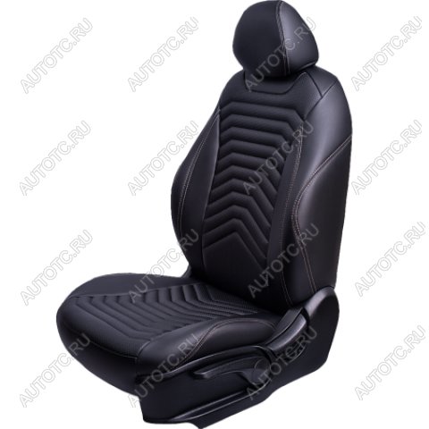 16 799 р. Комплект чехлов для сидений (к. Trend Spor Орегон) БАЙРОН ст ПРЕЗИДЕНТ Lord Autofashion  Ford Focus  3 (2010-2019) универсал дорестайлинг, хэтчбэк дорестайлинг, седан дорестайлинг, седан рестайлинг, универсал рестайлинг, хэтчбэк рестайлинг (черный, вставка черная, строчка бежевая)  с доставкой в г. Керчь