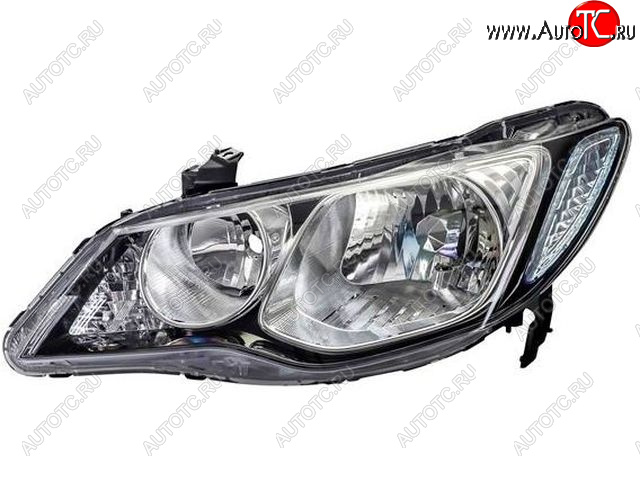 8 999 р. Левая фара (под корректор) DEPO  Honda Civic  FD (2005-2008) седан дорестайлинг  с доставкой в г. Керчь
